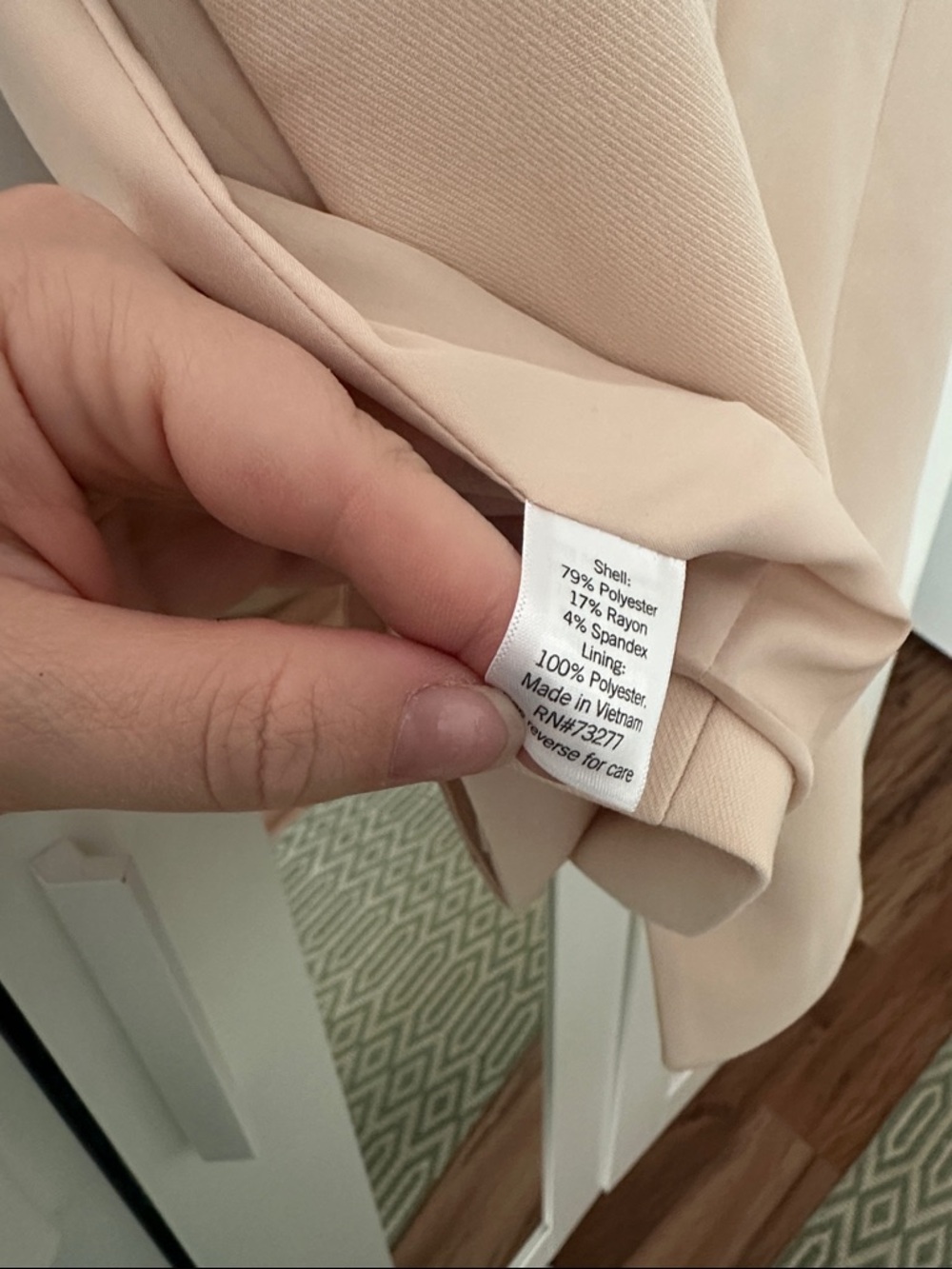 Women's Blush Cream Tailored Blazer Medium and Matching Trouser Shorts 12 - Picture 6 of 6